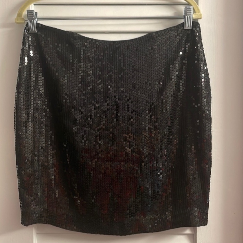 Michael by Michael Kors Black Sequin Skirt Size 8
